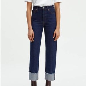 Levi’s Ribcage Straight Button Fly Jeans